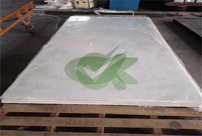 Durable polyethylene plastic sheet white 3/4